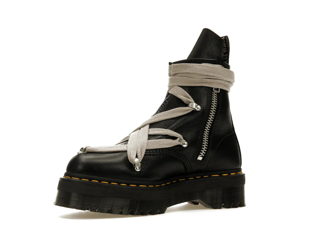 Dr. Martens 1460 Quad Ledersohle Pentagramm-Schnürstiefel Rick Owens Schwarz