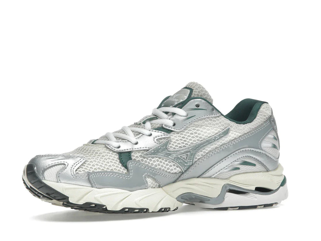 Mizuno Wave Rider 10 Weiß Schiefer Bistro Grün