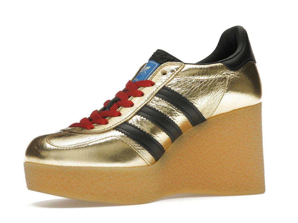 adidas x Gucci Gazelle Wedge Gold Metallic Black (Damen)