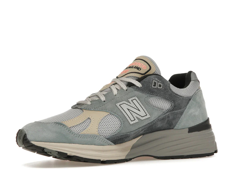 New Balance 991 MiUK Silber Blau Turbulenz