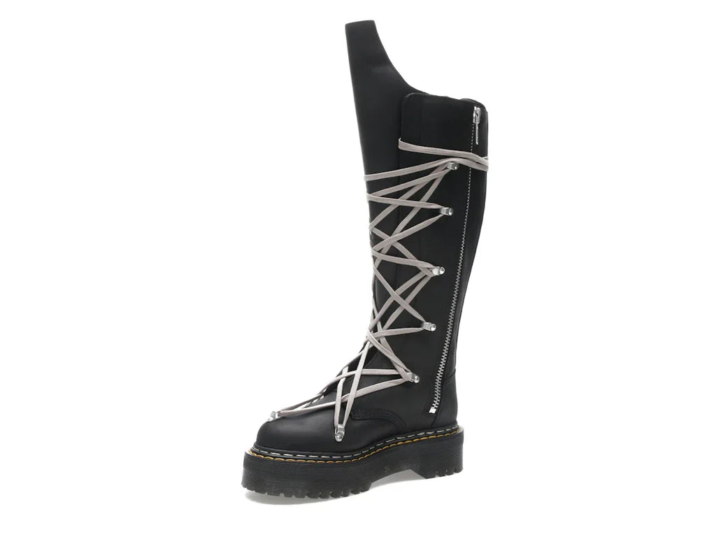 Dr. Martens 1460 DRKSHDW Quad Sole Pentalace Boot Rick Owens Schwarz