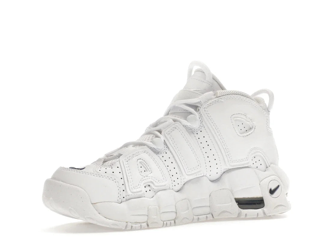 Nike Air More Uptempo Weiß Mitternachtsblau (GS)