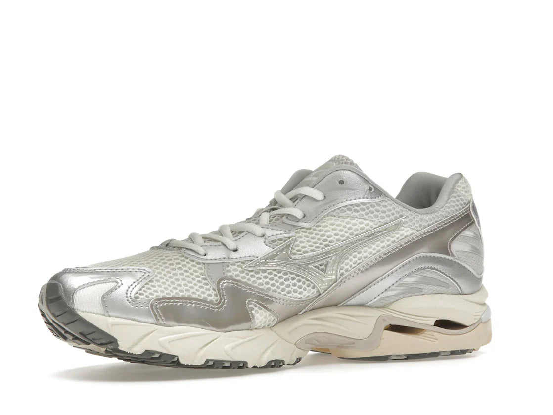 Mizuno Wave Rider 10 Metallic Schneeweiß