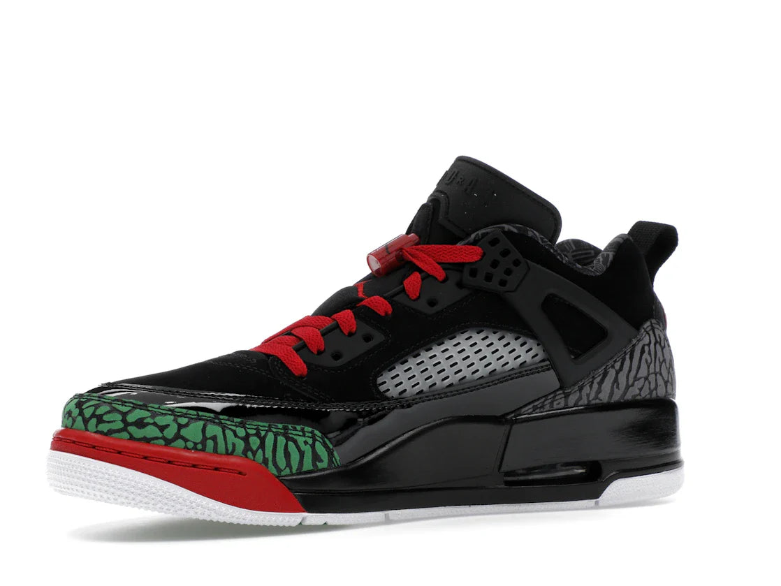 Jordan Spizike Low Schwarz Klassisch Grün Weiß Varsity Rot