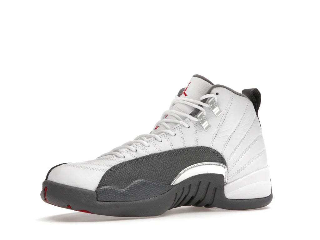 Jordan 12 Retro Weiß Dunkelgrau