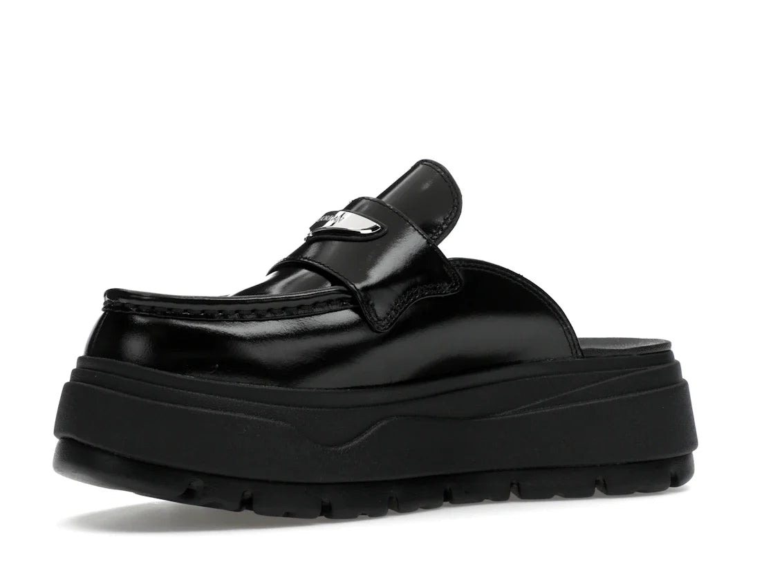Jordan Mule Schwarz Metallic Silber (Damen)