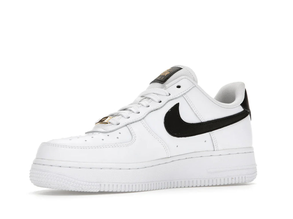 Nike Air Force 1 Low '07 Essential Weiß Schwarz Gold Mini Swoosh (Damen)