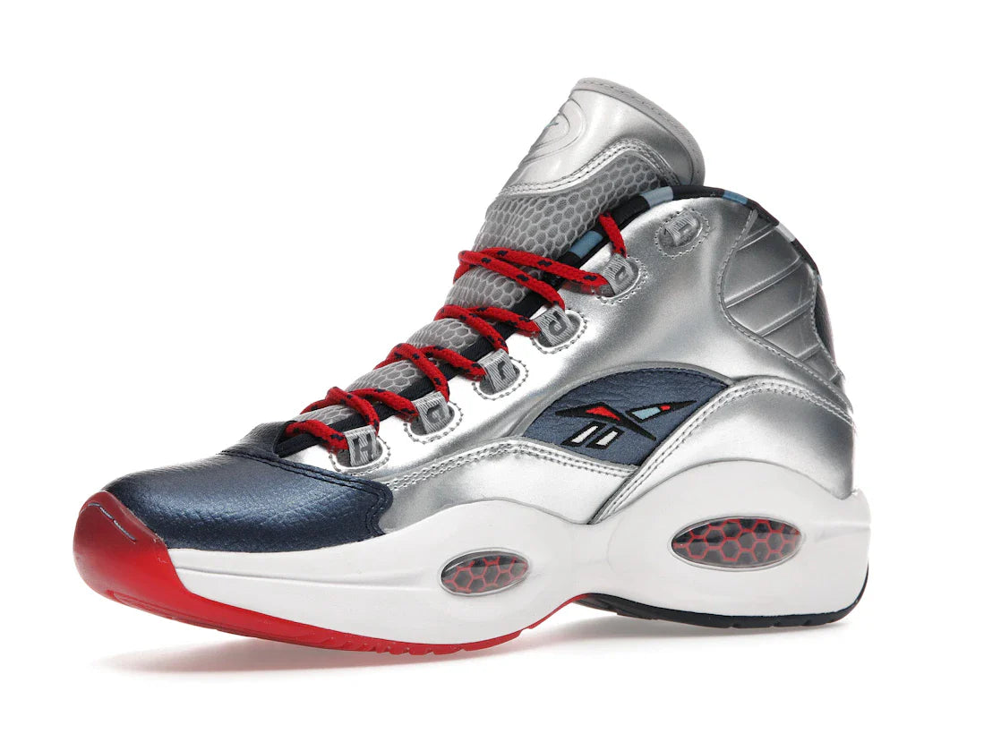 Reebok Question Mid Iverson x Harden Silber