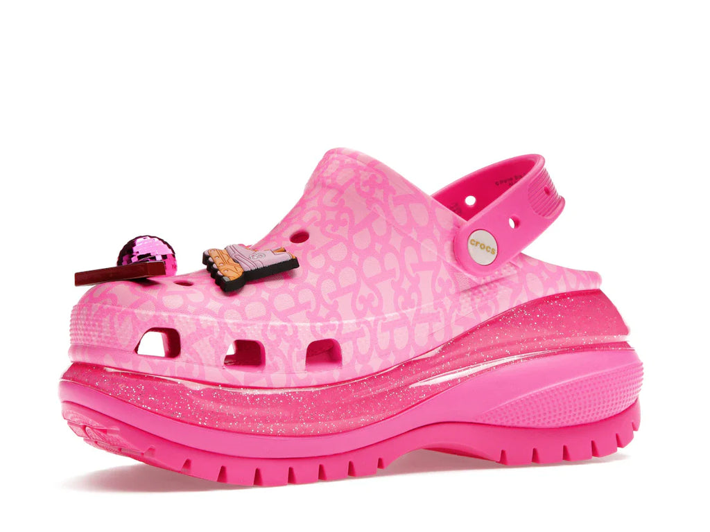 Crocs Classic Mega Crush Clog Barbie The Movie Electric Pink