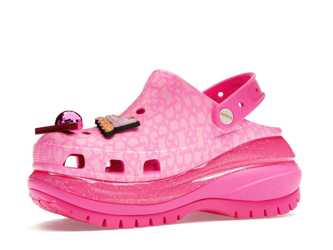 Crocs Classic Mega Crush Clog Barbie The Movie Electric Pink