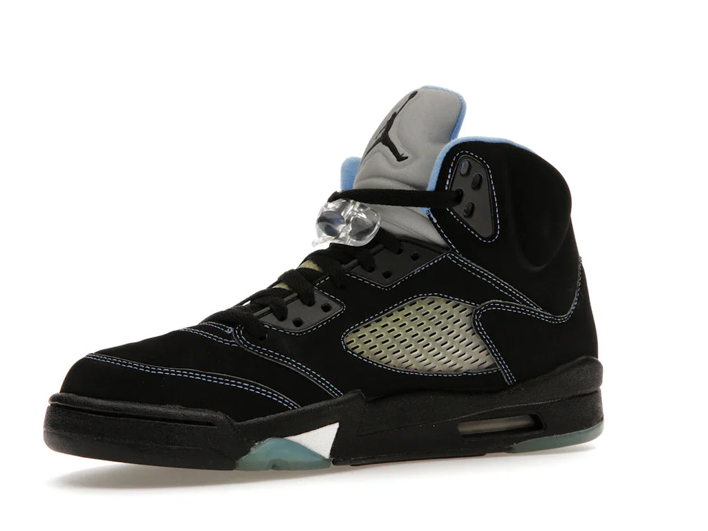 Jordan 5 Retro Schwarz/University Blue