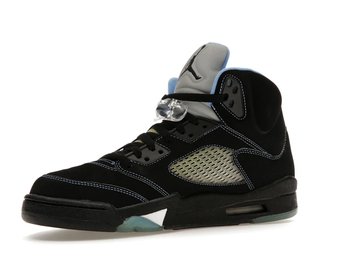 Jordan 5 Retro Schwarz/University Blue
