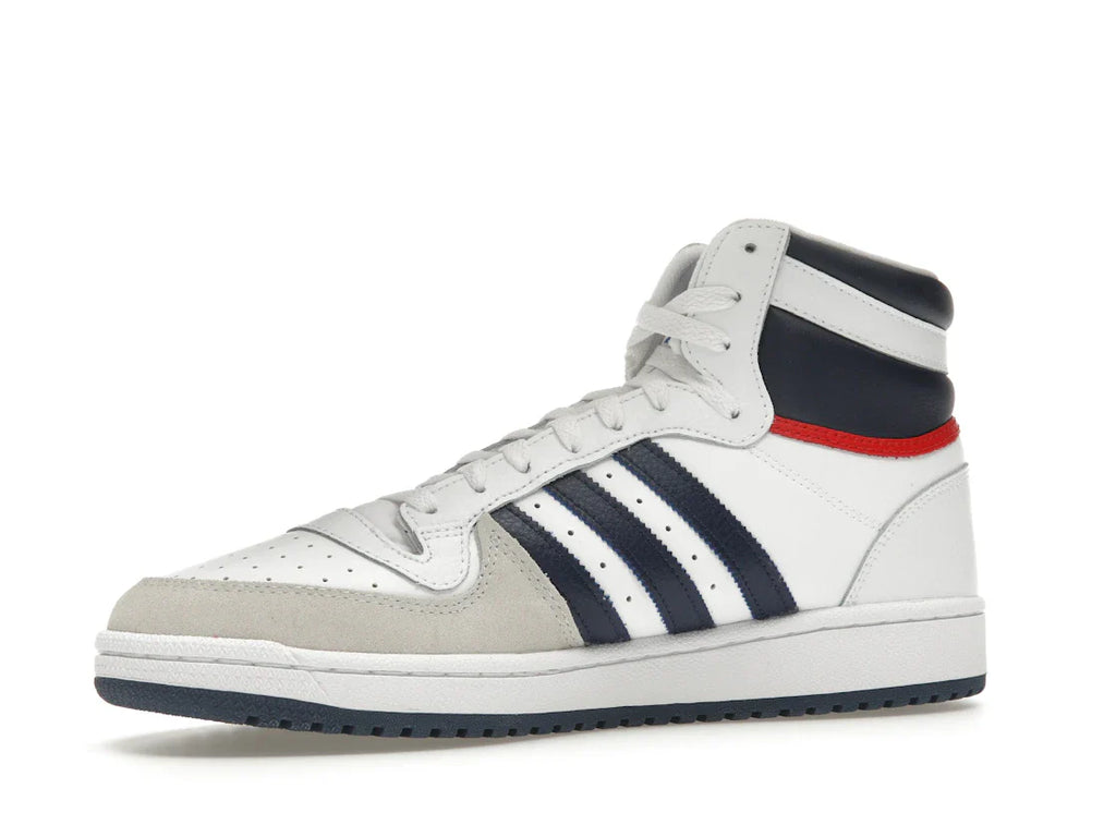 adidas Top Ten Hi Weiß Marineblau Rot