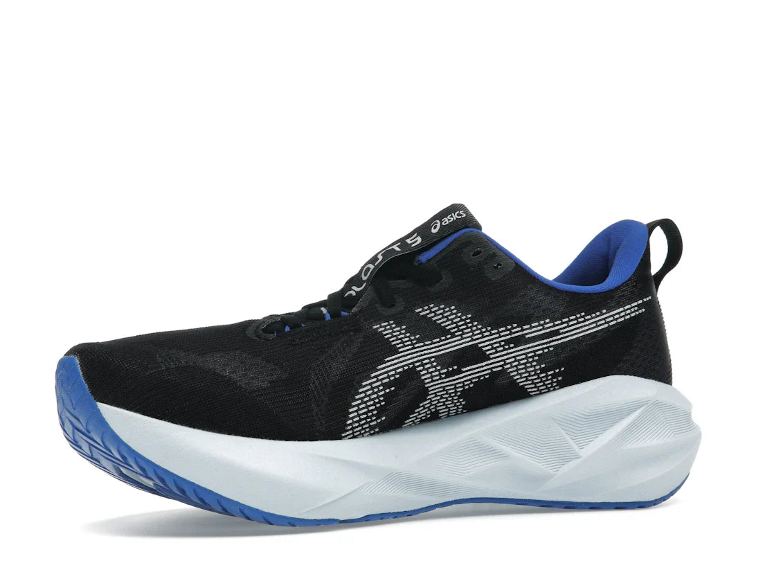 ASICS Novablast 5 Schwarz Weiß Blau