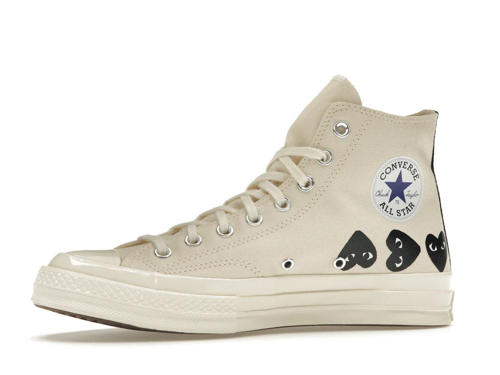 Converse Chuck Taylor All Star 70 Hi Comme des Garcons PLAY Multi-Heart Milk