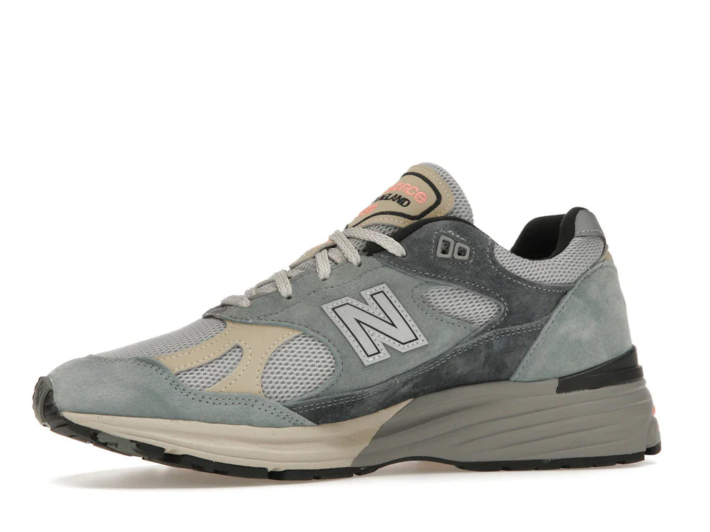 New Balance 991 MiUK Silber Blau Turbulenz