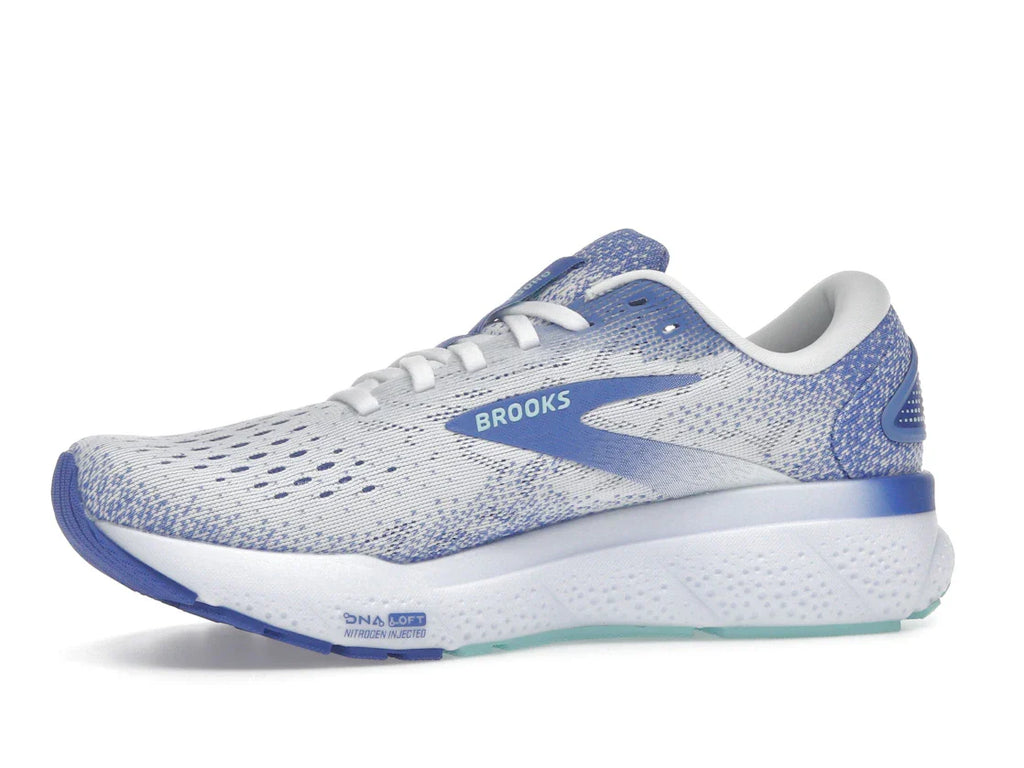Brooks Ghost 16 White Amparo Blue Limpet Shell (Damen)
