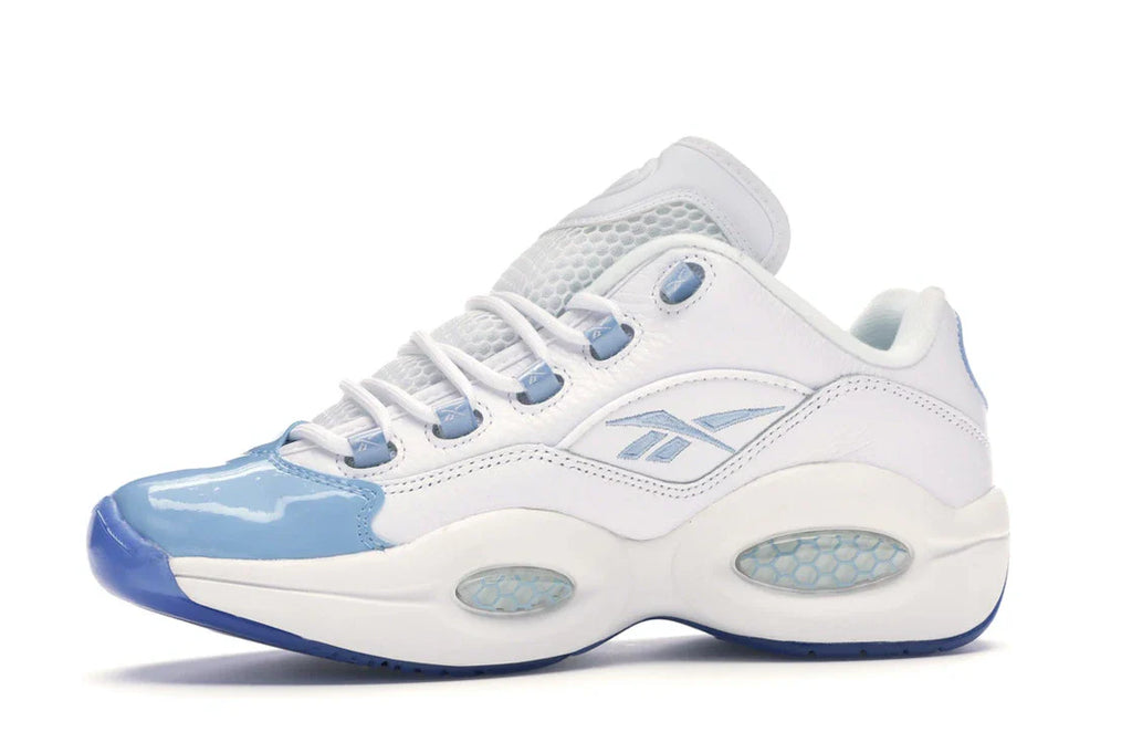 Reebok Question Low Patent Toe Carolina Blue