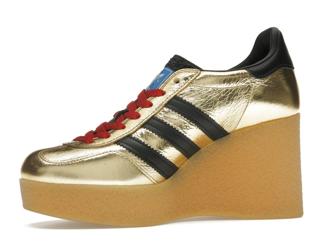 adidas x Gucci Gazelle Wedge Gold Metallic Black (Damen)