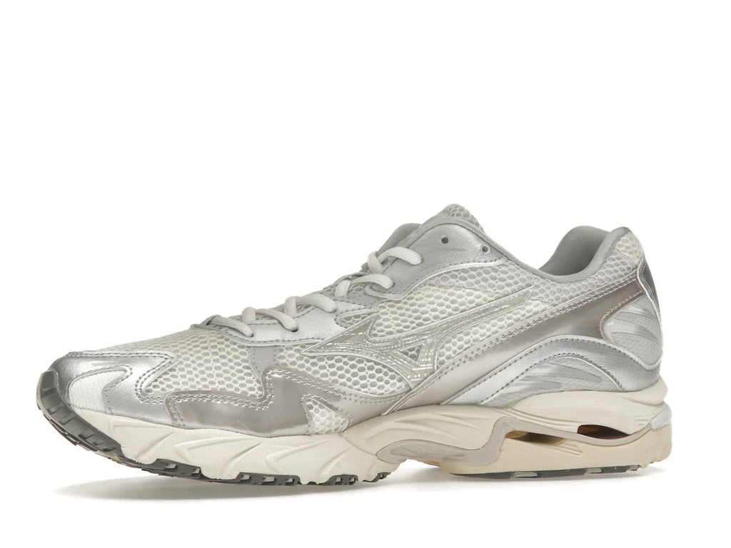 Mizuno Wave Rider 10 Metallic Schneeweiß