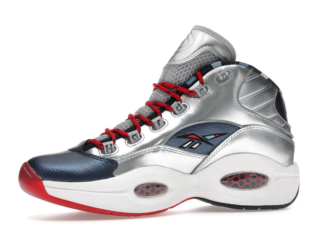 Reebok Question Mid Iverson x Harden Silber