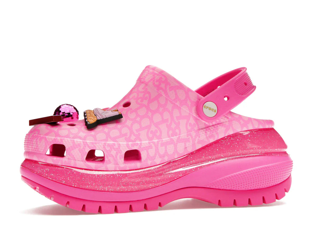 Crocs Classic Mega Crush Clog Barbie The Movie Electric Pink