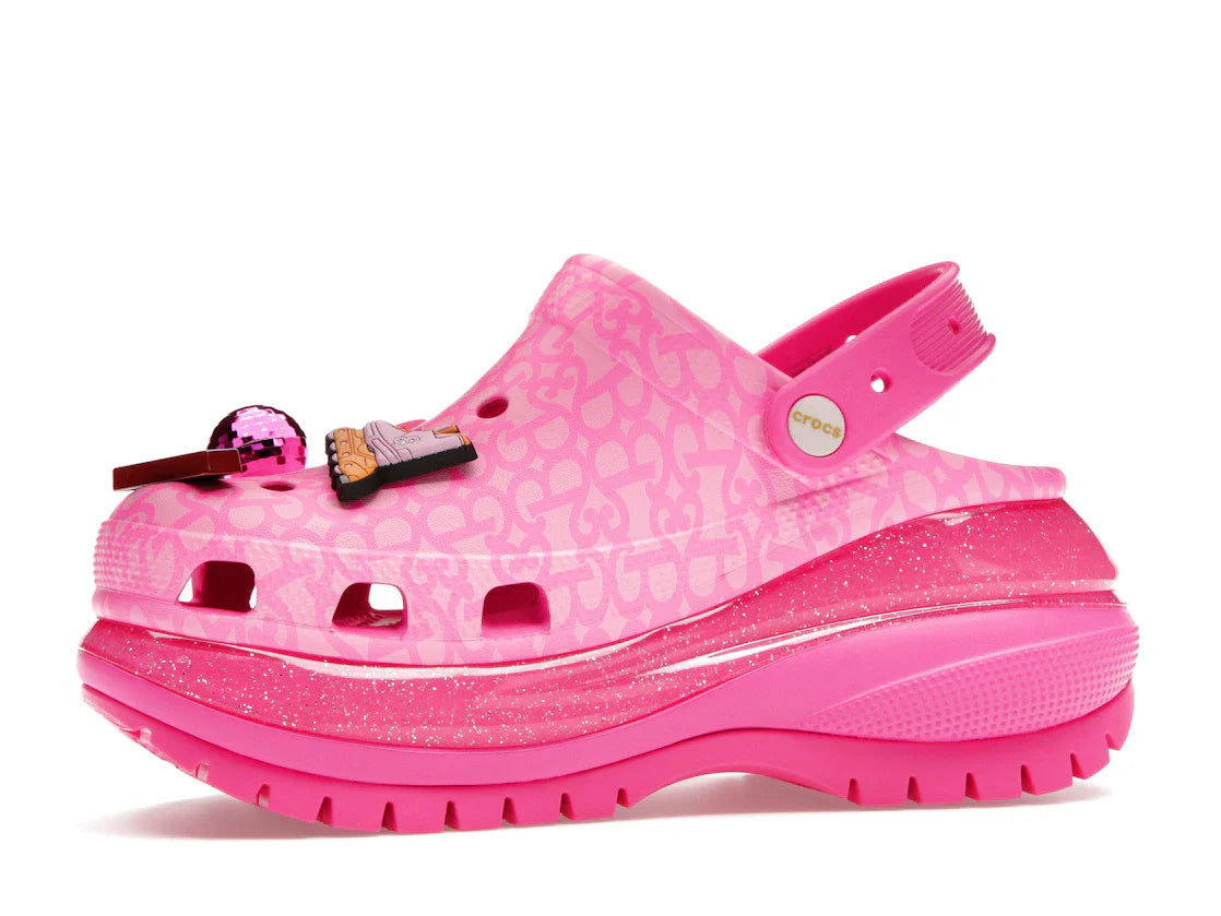 Crocs Classic Mega Crush Clog Barbie The Movie Electric Pink
