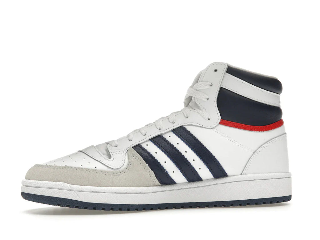 adidas Top Ten Hi Weiß Marineblau Rot
