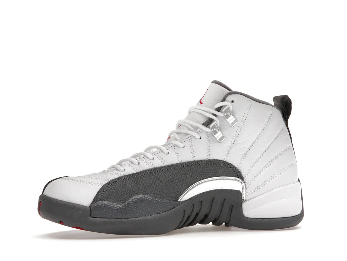 Jordan 12 Retro Weiß Dunkelgrau