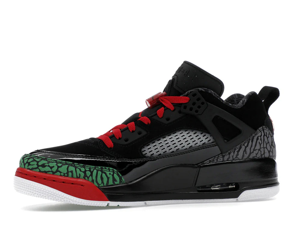 Jordan Spizike Low Schwarz Klassisch Grün Weiß Varsity Rot