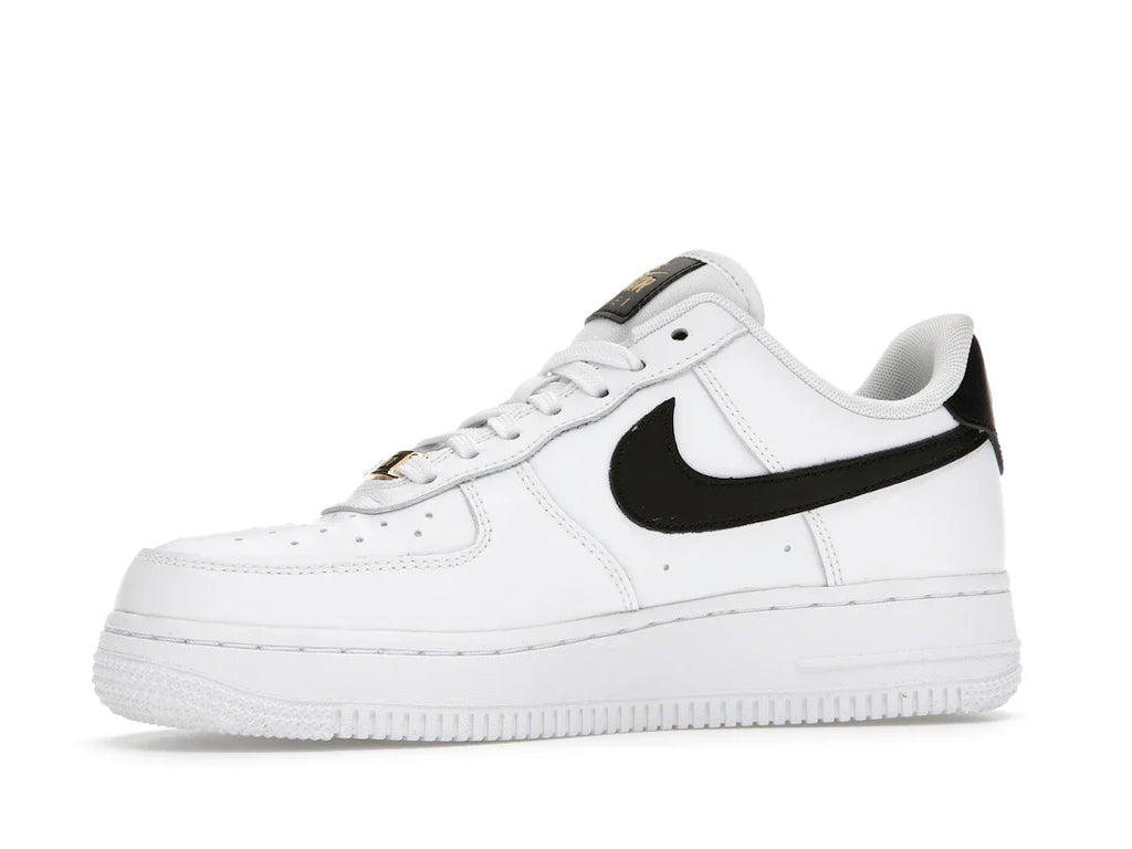 Nike Air Force 1 Low '07 Essential Weiß Schwarz Gold Mini Swoosh (Damen)