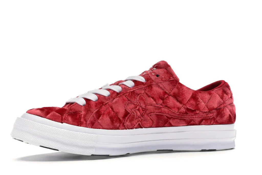 Converse One Star Ox Golf le Fleur TTC Gesteppter Samt Barbados Cherry