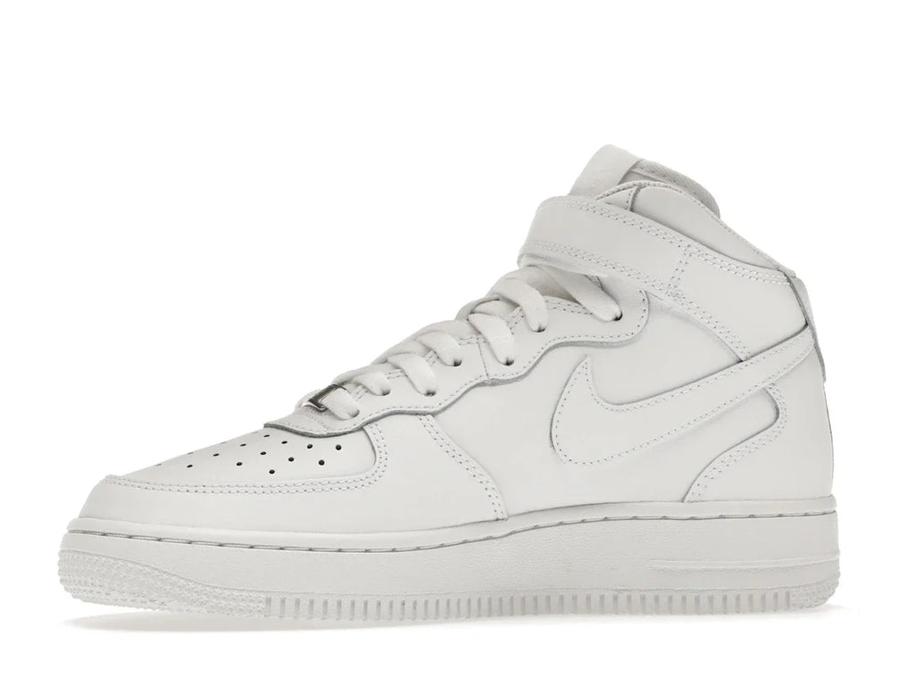 Nike Air Force 1 Mid LE Triple White (GS)