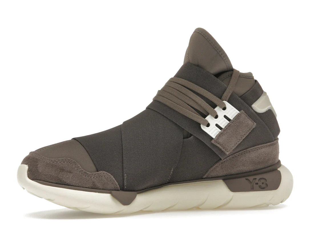 adidas Y-3 Qasa High Braun Creme Weiß