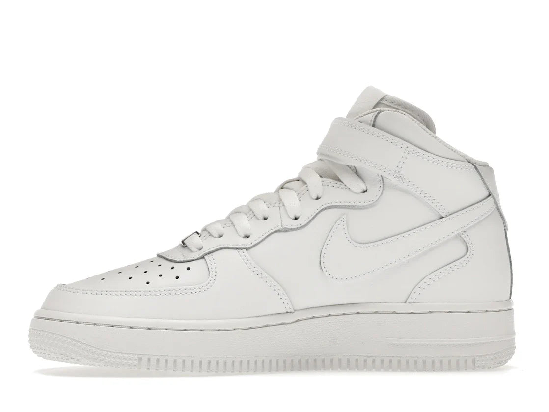 Nike Air Force 1 Mid LE Triple White (GS)