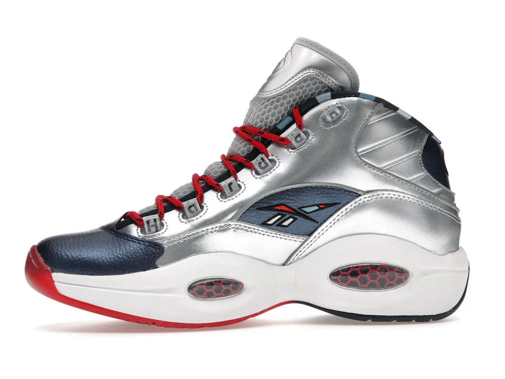Reebok Question Mid Iverson x Harden Silber
