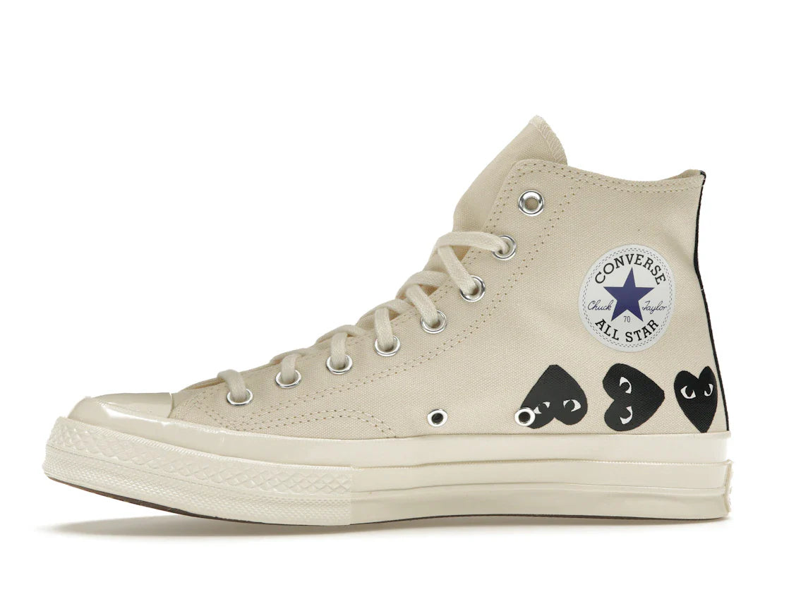 Converse Chuck Taylor All Star 70 Hi Comme des Garcons PLAY Multi-Heart Milk