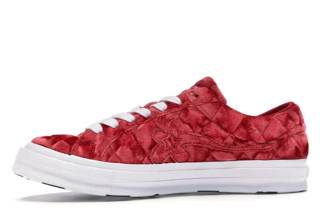 Converse One Star Ox Golf le Fleur TTC Gesteppter Samt Barbados Cherry