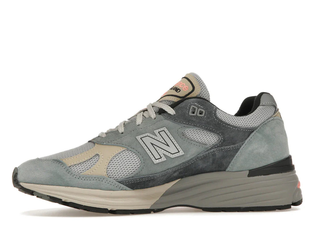 New Balance 991 MiUK Silber Blau Turbulenz