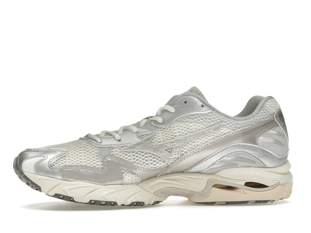 Mizuno Wave Rider 10 Metallic Schneeweiß