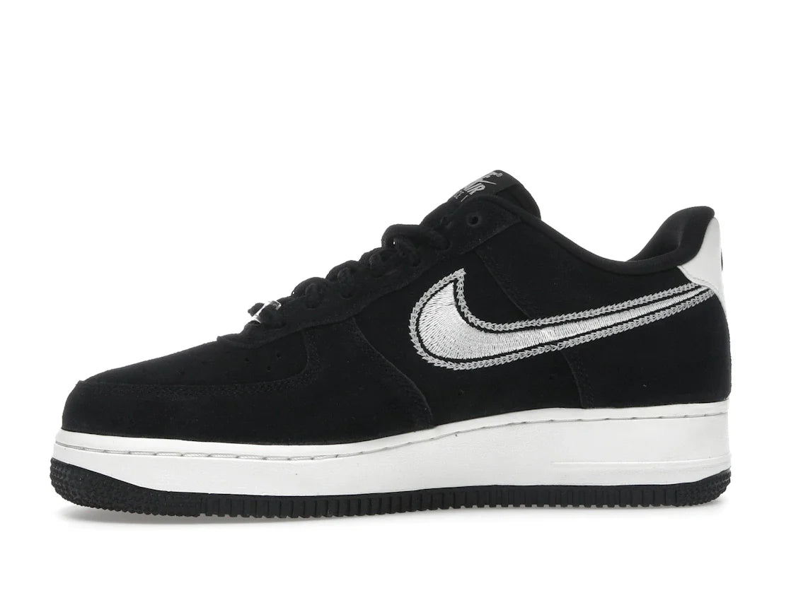Nike Air Force 1 Low '07 LV8 Black Sail mit gesticktem Swoosh