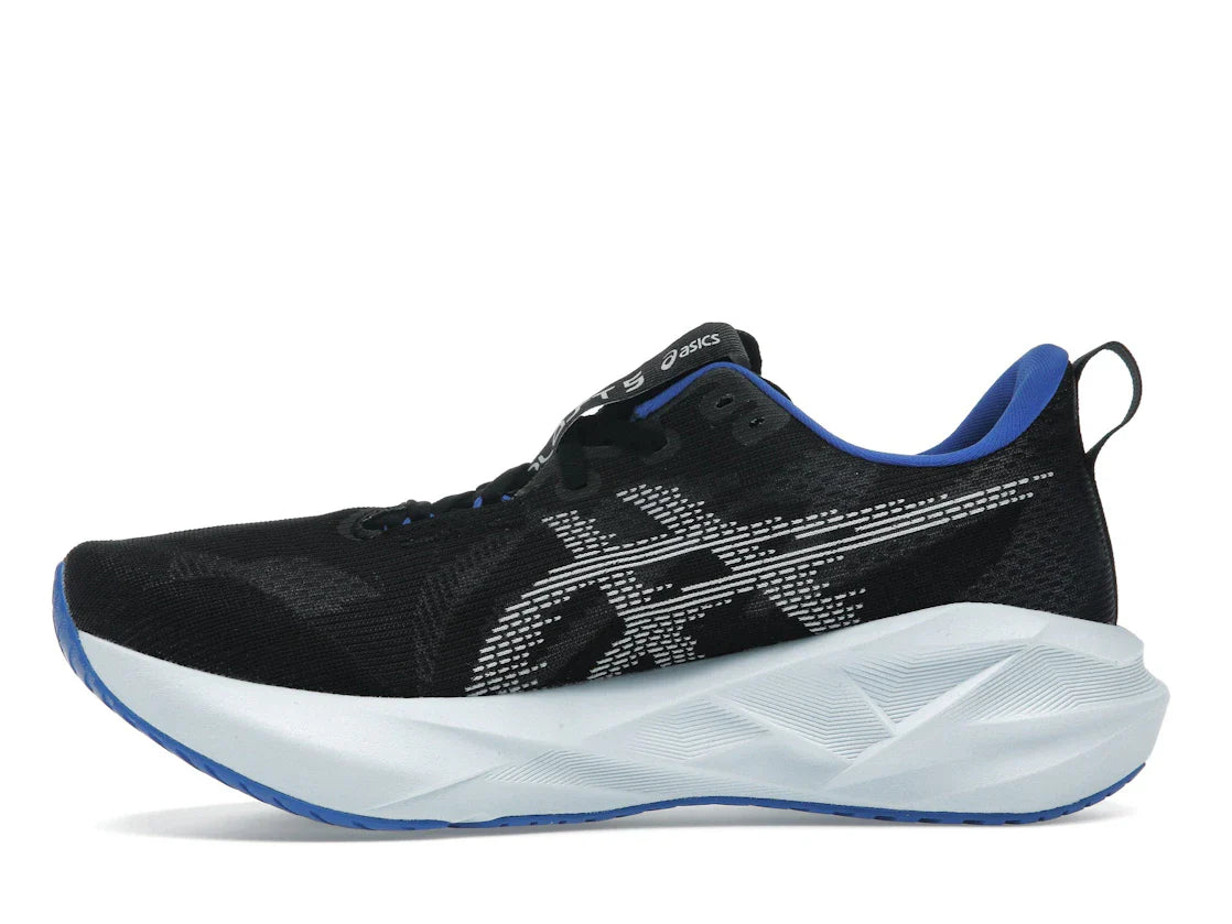 ASICS Novablast 5 Schwarz Weiß Blau