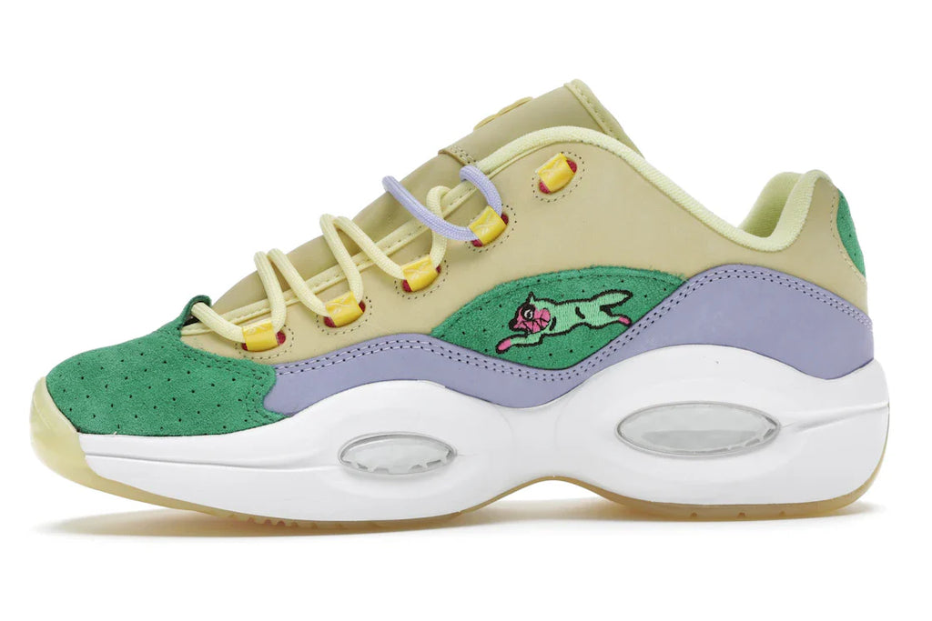 Reebok Question Low BBC Ice Cream Running Dog Gelbgrün