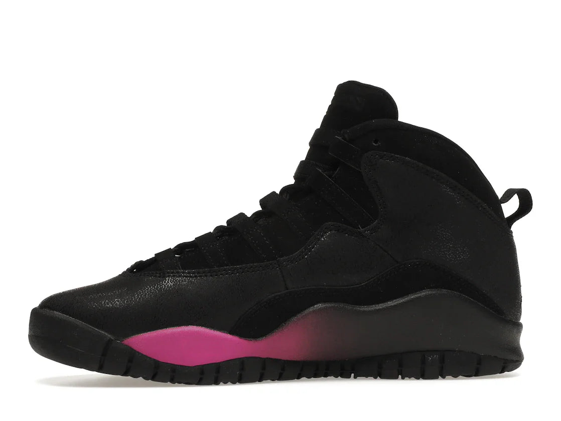 Jordan 10 Retro Schwarz Fuchsia Schwarz (GS)