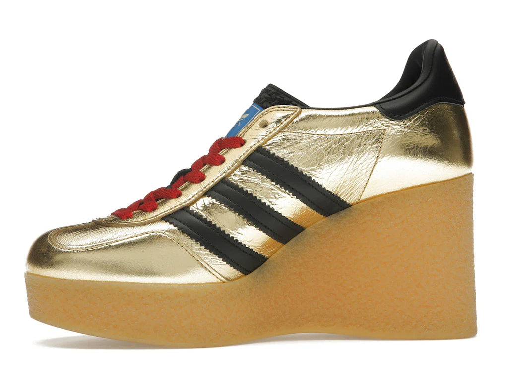adidas x Gucci Gazelle Wedge Gold Metallic Black (Damen)