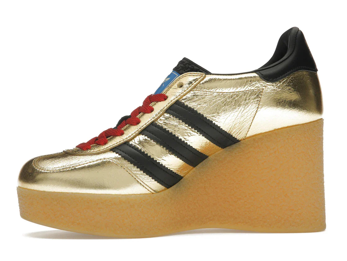 adidas x Gucci Gazelle Wedge Gold Metallic Black (Damen)