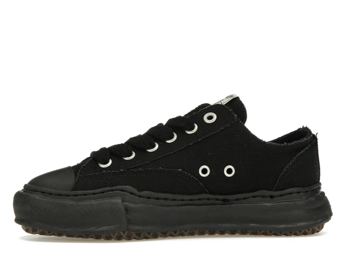 Maison Mihara Yasuhiro Peterson OG Sole Canvas Low Schwarz Schwarz