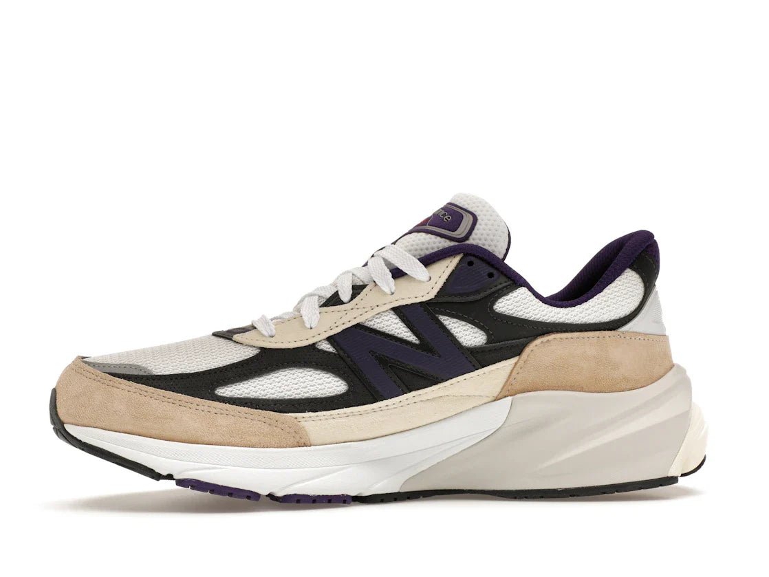 New Balance 990v6 MiUSA Teddy Santis Weiß Schwarz Pflaume