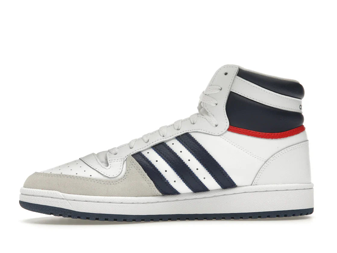 adidas Top Ten Hi Weiß Marineblau Rot