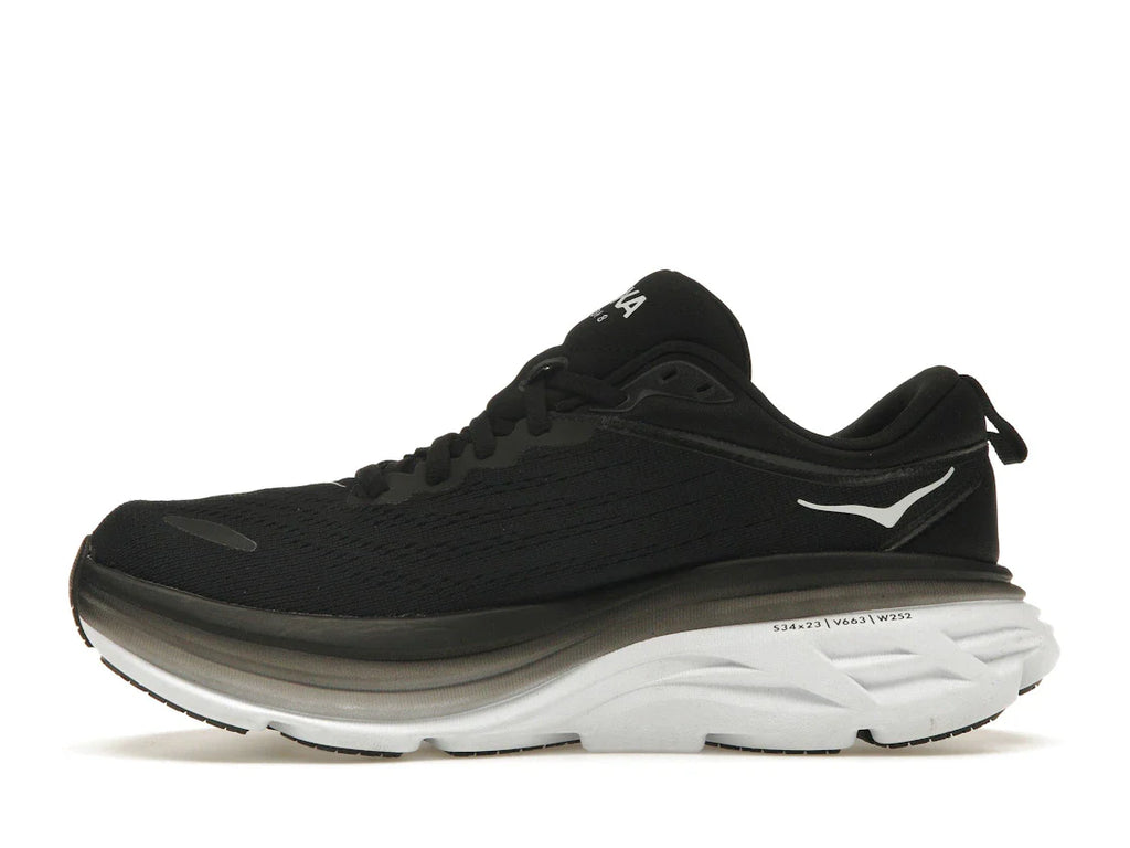 Hoka One One Bondi 8 Schwarz Weiß (Damen)